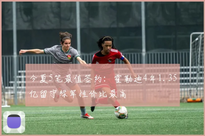 今夏5笔最值签约：霍勒迪4年1.35亿留守绿军性价比最高